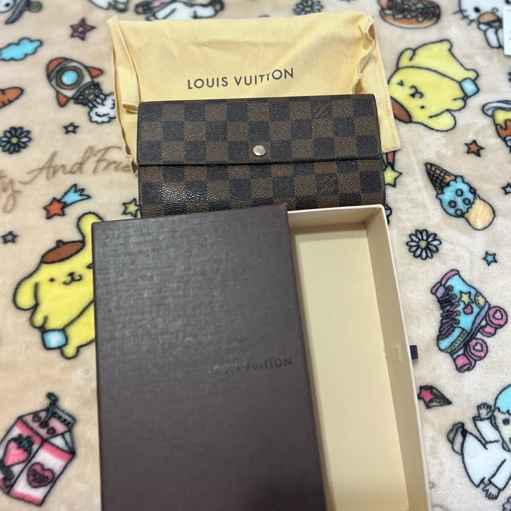 Louis Vuitton Brown Checkered Wallet